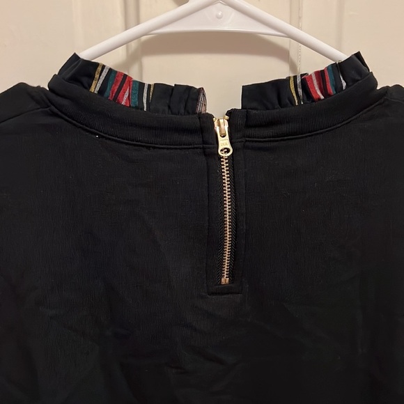 J. Crew Factory Tartan Ruffle-Collar Pullover - Picture 9 of 13